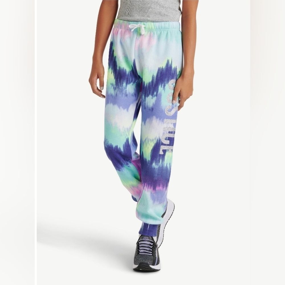 Justice Purple and Blue Tie-Dye Pants - Picture 3 of 7